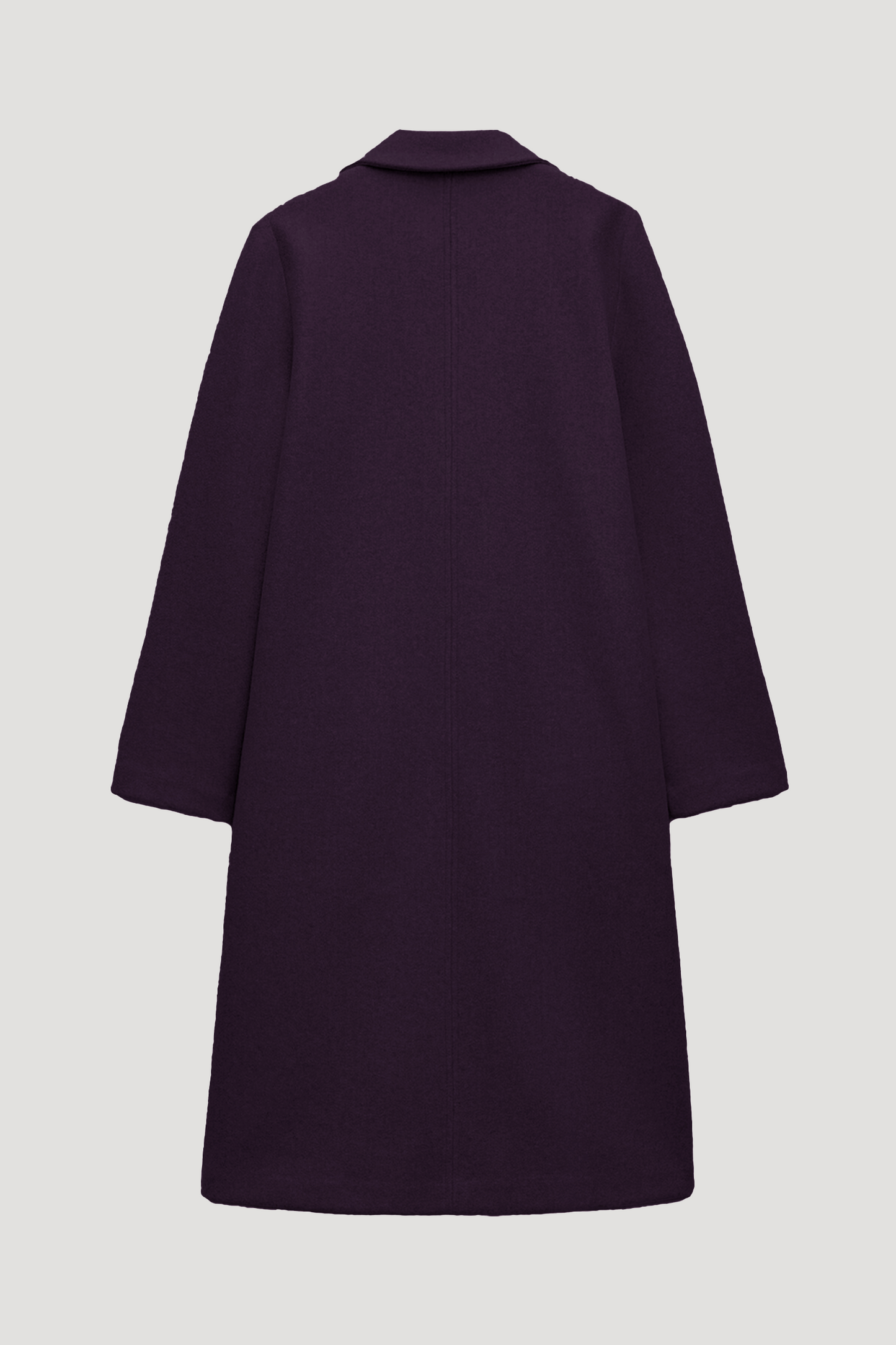 Berry - Wool Blend Long Coat