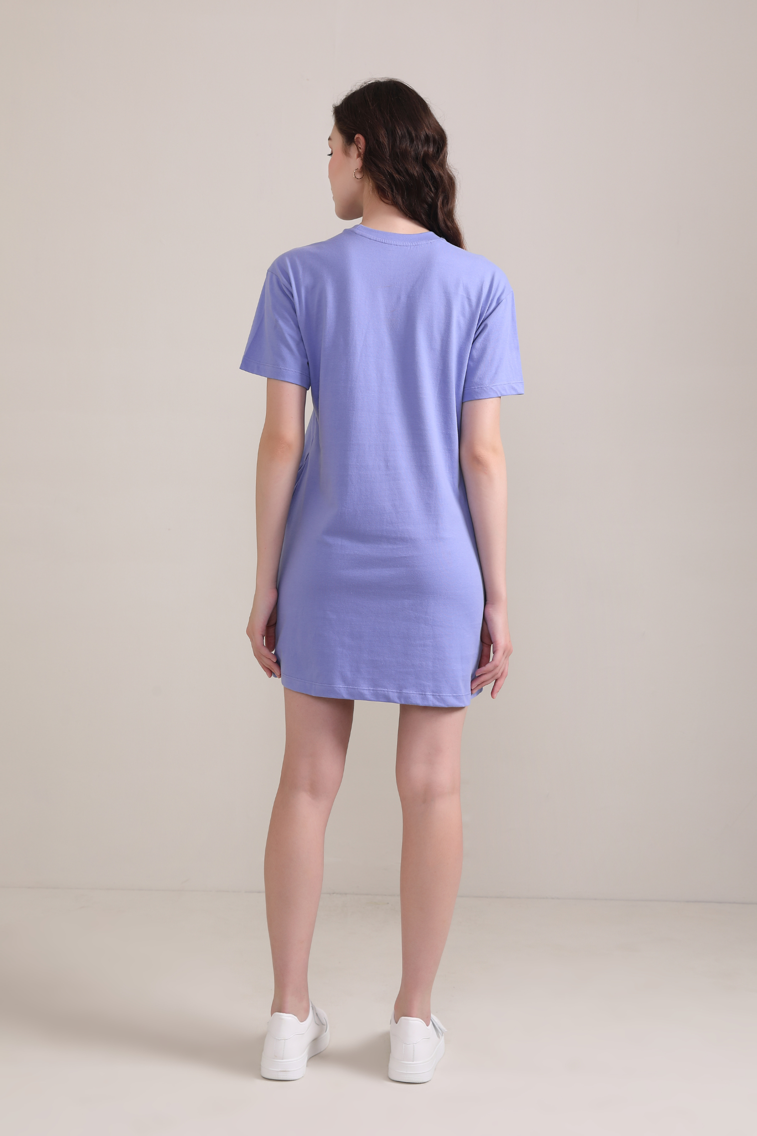 Very Peri :Oversized T-shirt Dress