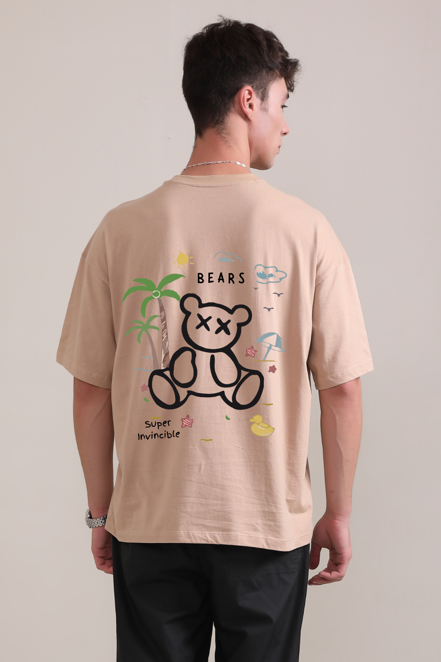 Invincible Bear- Oversized T-Shirt