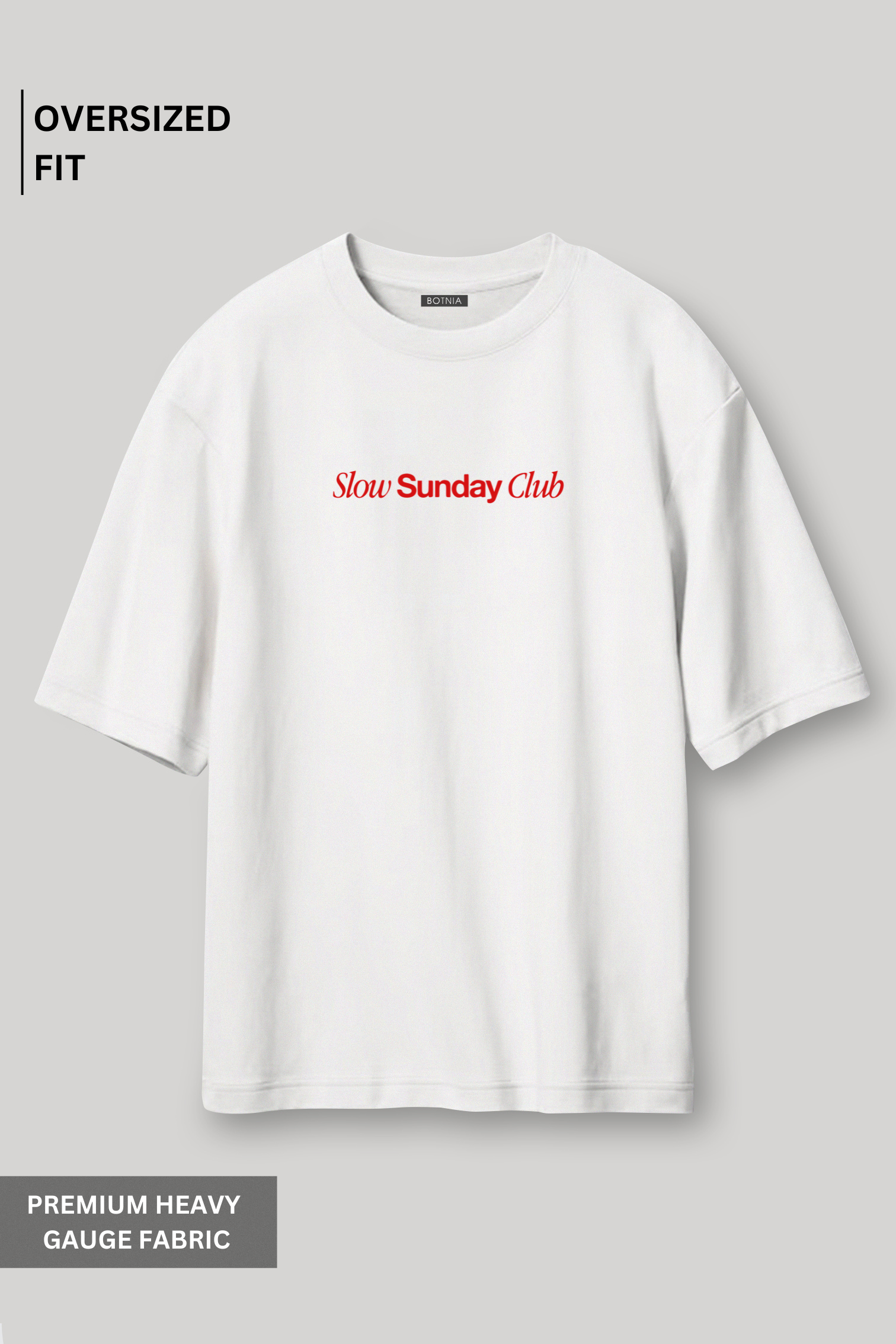 Slow Sunday Club- Oversized t-shirt