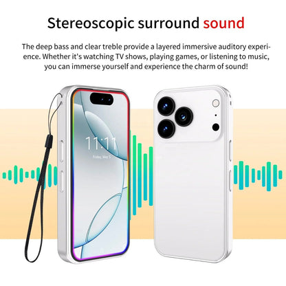 Mini Pocket Handset 𝐒𝐦𝐚𝐫𝐭𝐩𝐡𝐨𝐧𝐞 𝐈𝐩𝐡𝐨𝐧𝐞(1 Year Manufacture Warranty)