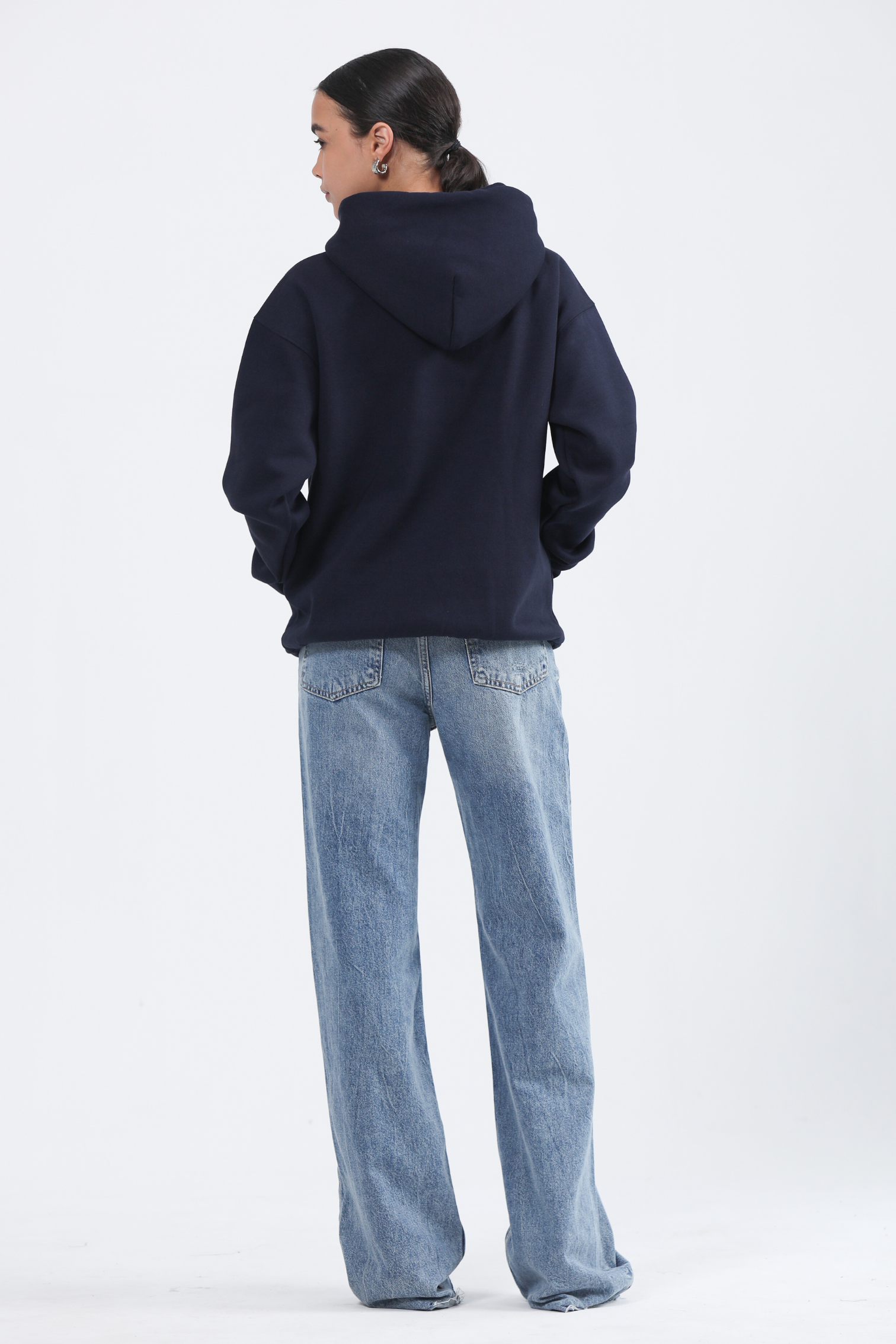 Oversized Hoodie-Navy