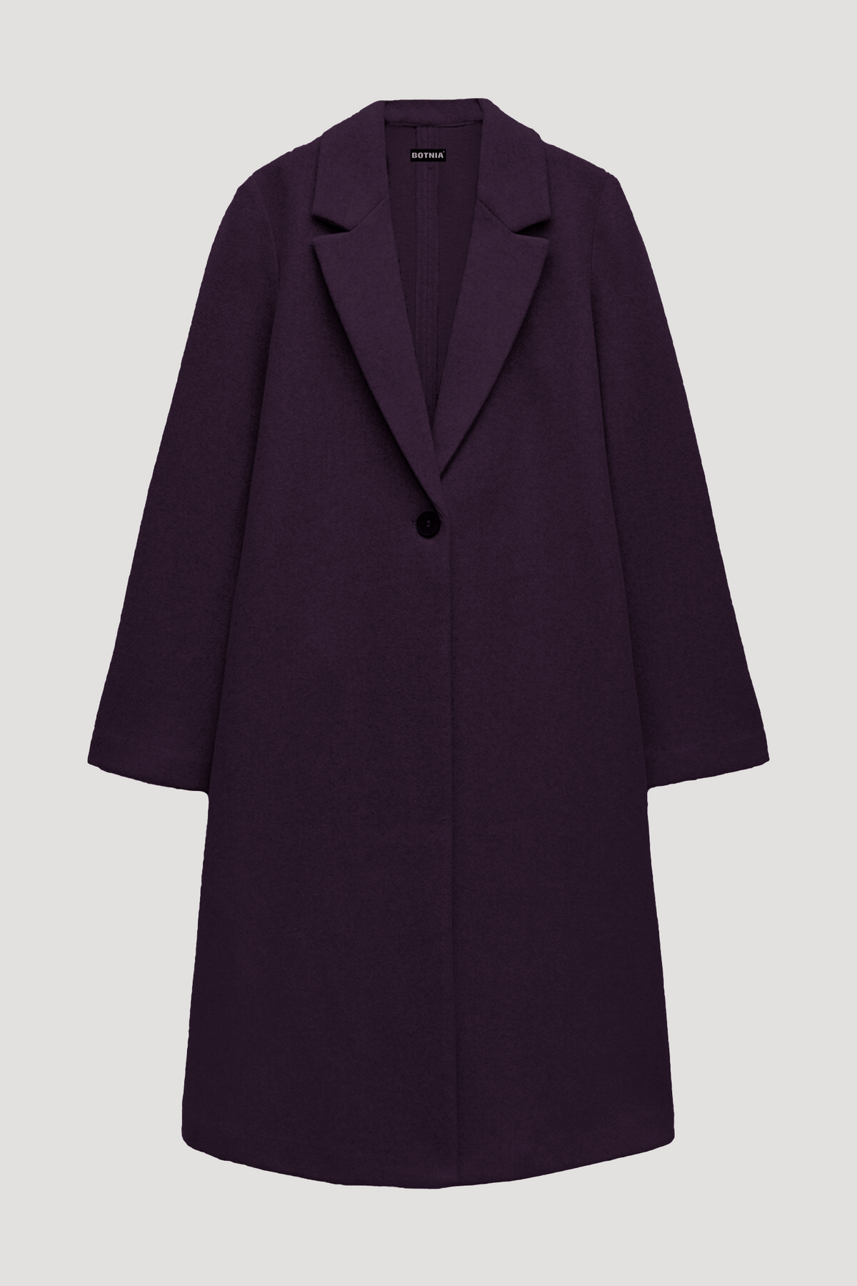 Berry - Wool Blend Long Coat