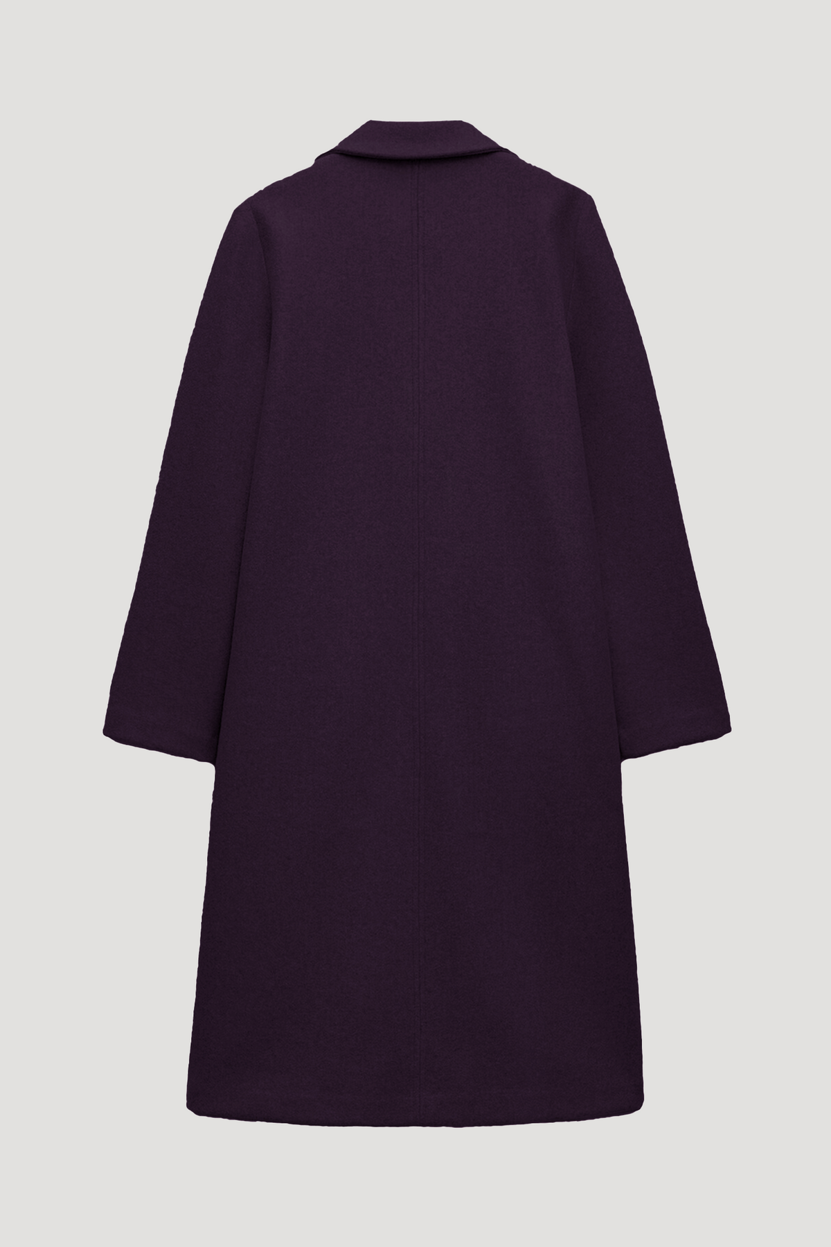 Berry - Wool Blend Long Coat