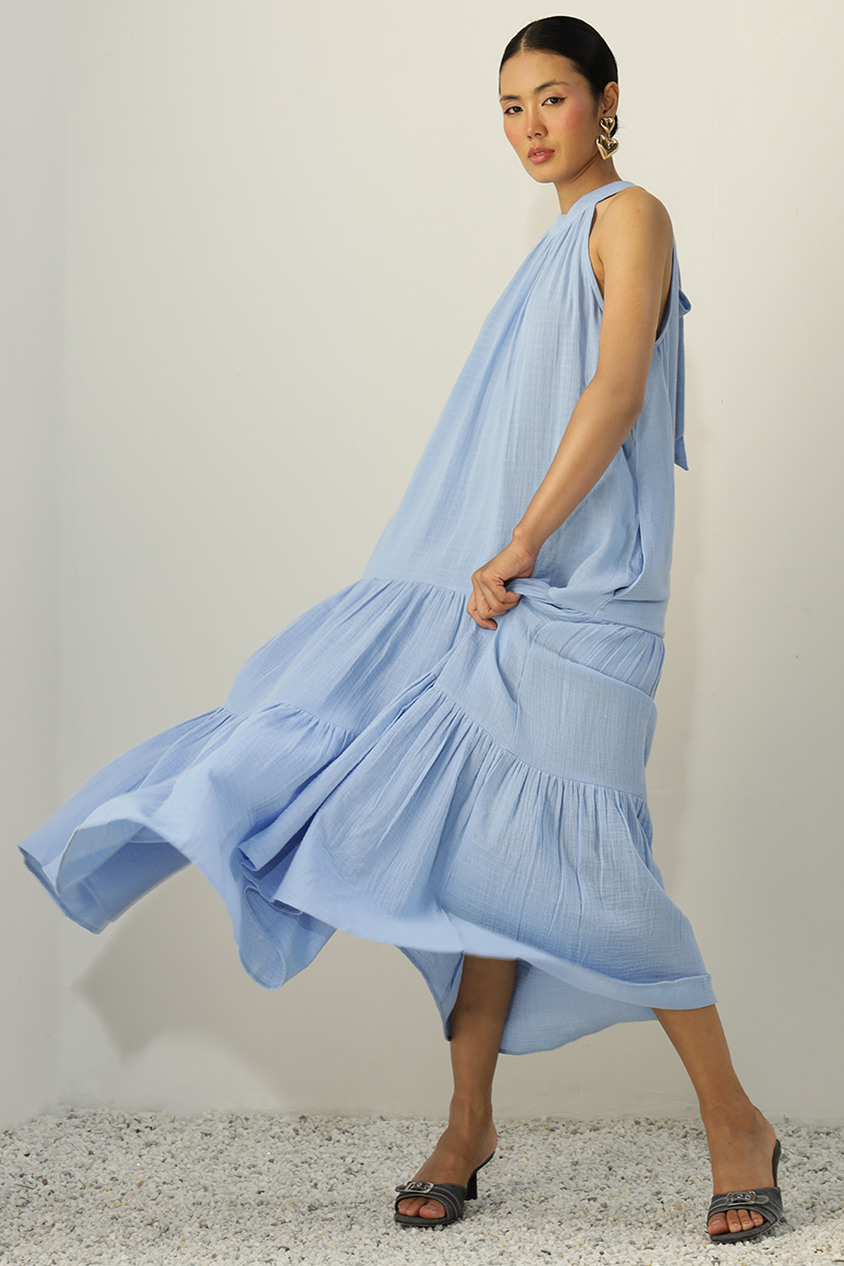 Everett Pocket Dress : Blue
