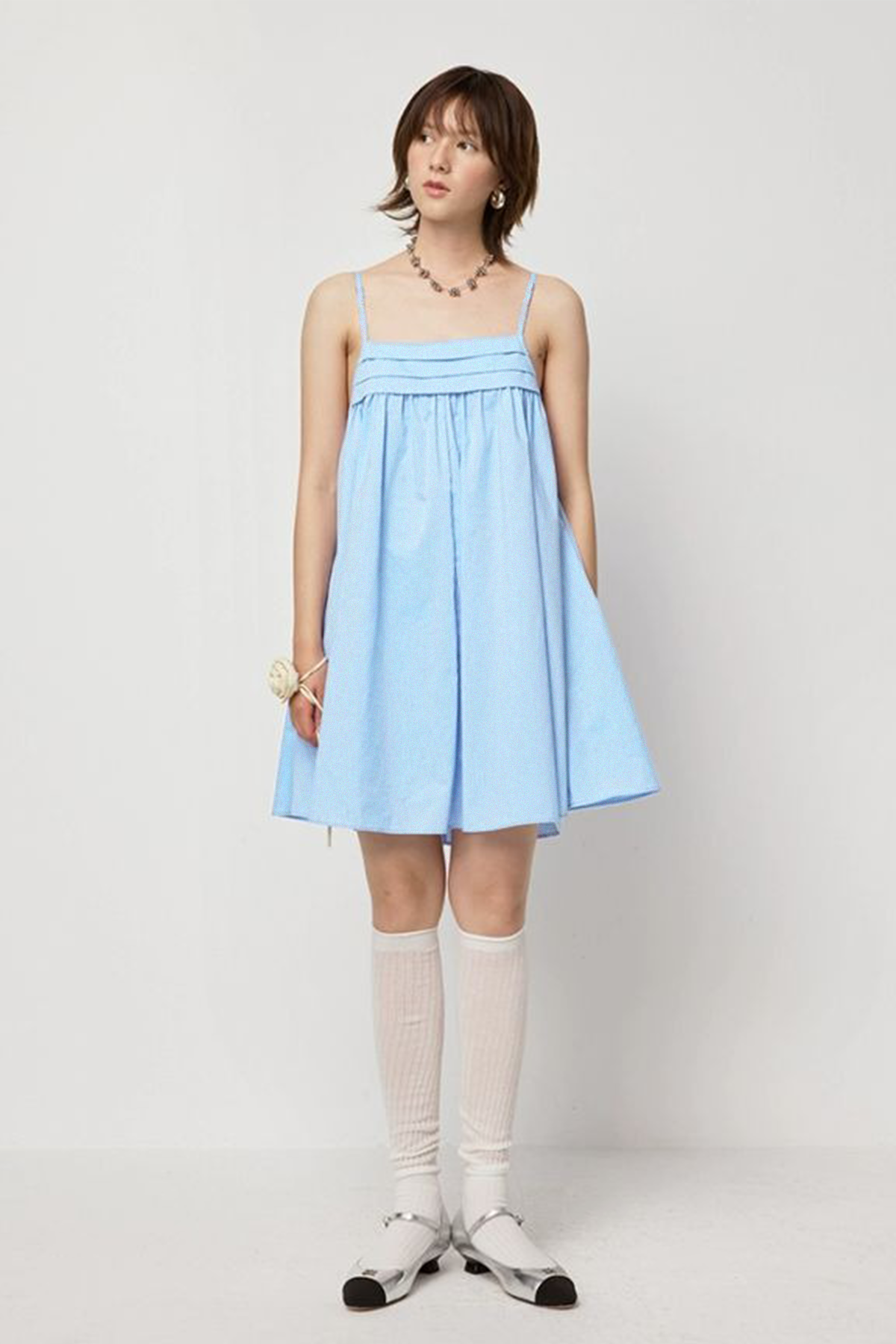 Claire Pocket Dress : Powder Blue