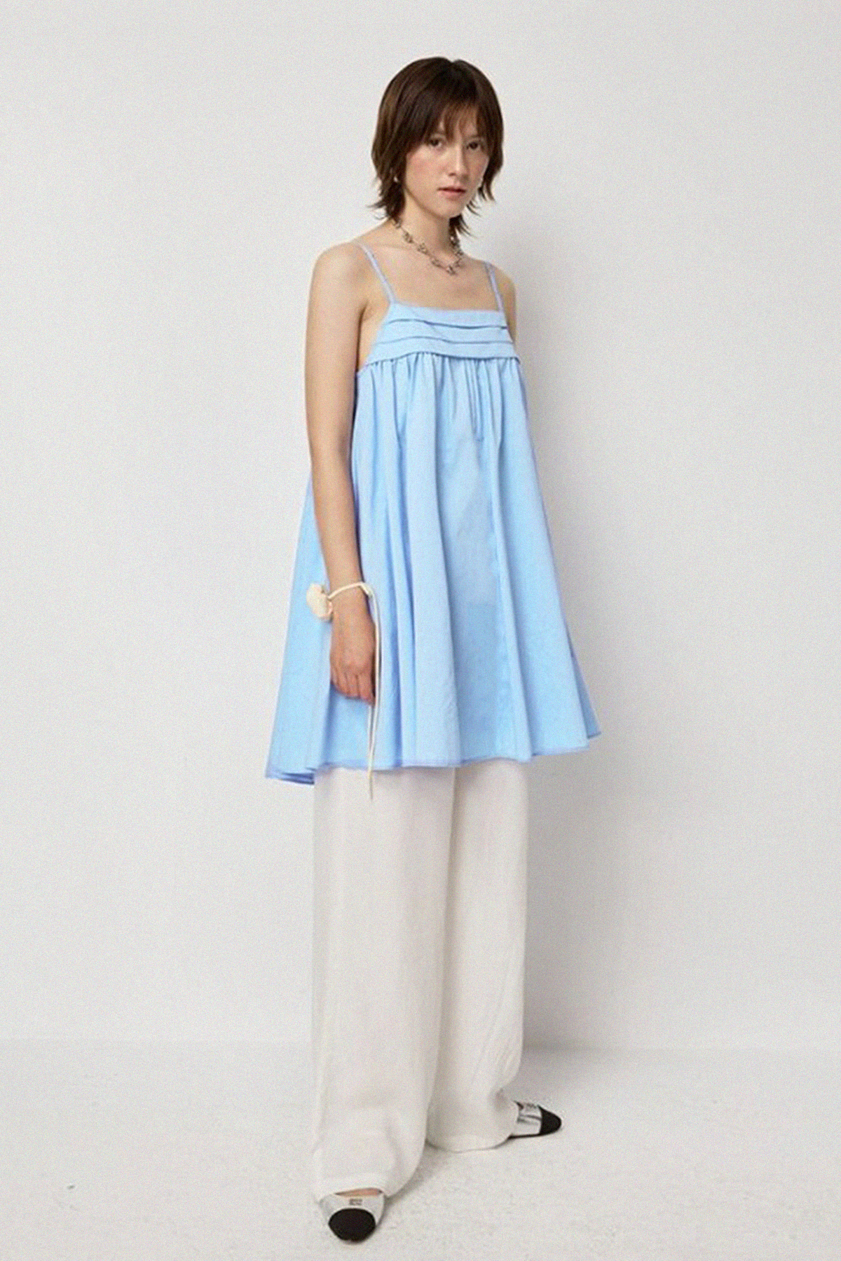 Claire Pocket Dress : Powder Blue