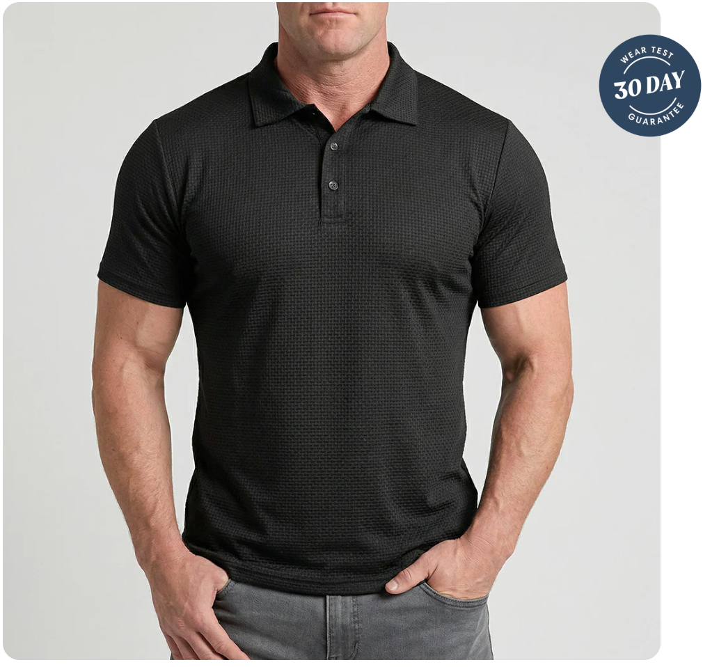 Slimve Premium Honeycomb Polo Shirt  Buy 1 Get 1 FREE | Soft, Breathable & Stretch Fit