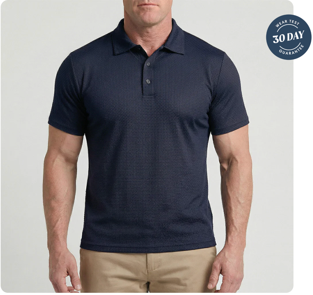Slimve Premium Honeycomb Polo Shirt  Buy 1 Get 1 FREE | Soft, Breathable & Stretch Fit