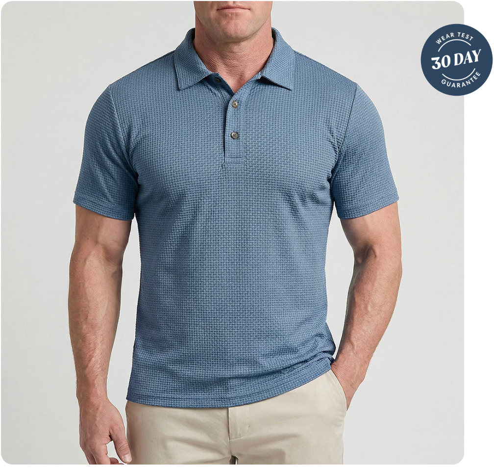 Slimve Premium Honeycomb Polo Shirt  Buy 1 Get 1 FREE | Soft, Breathable & Stretch Fit