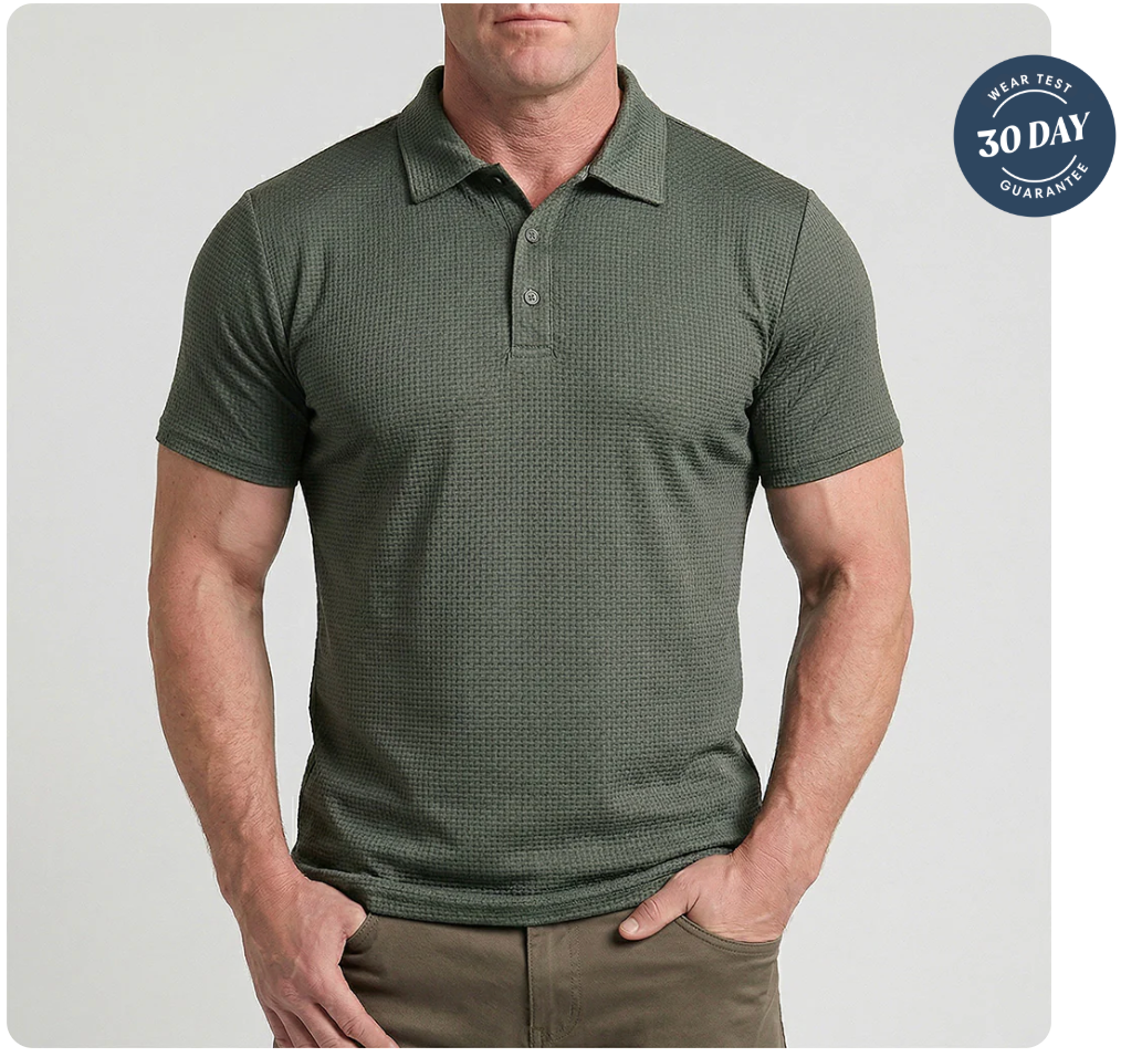 Slimve Premium Honeycomb Polo Shirt  Buy 1 Get 1 FREE | Soft, Breathable & Stretch Fit
