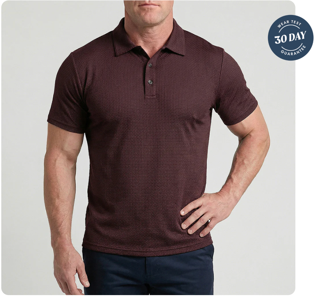 Slimve Premium Honeycomb Polo Shirt  Buy 1 Get 1 FREE | Soft, Breathable & Stretch Fit