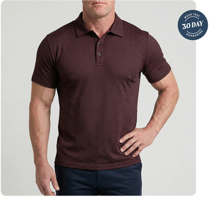 Slimve Premium Honeycomb Polo Shirt  Buy 1 Get 1 FREE | Soft, Breathable & Stretch Fit