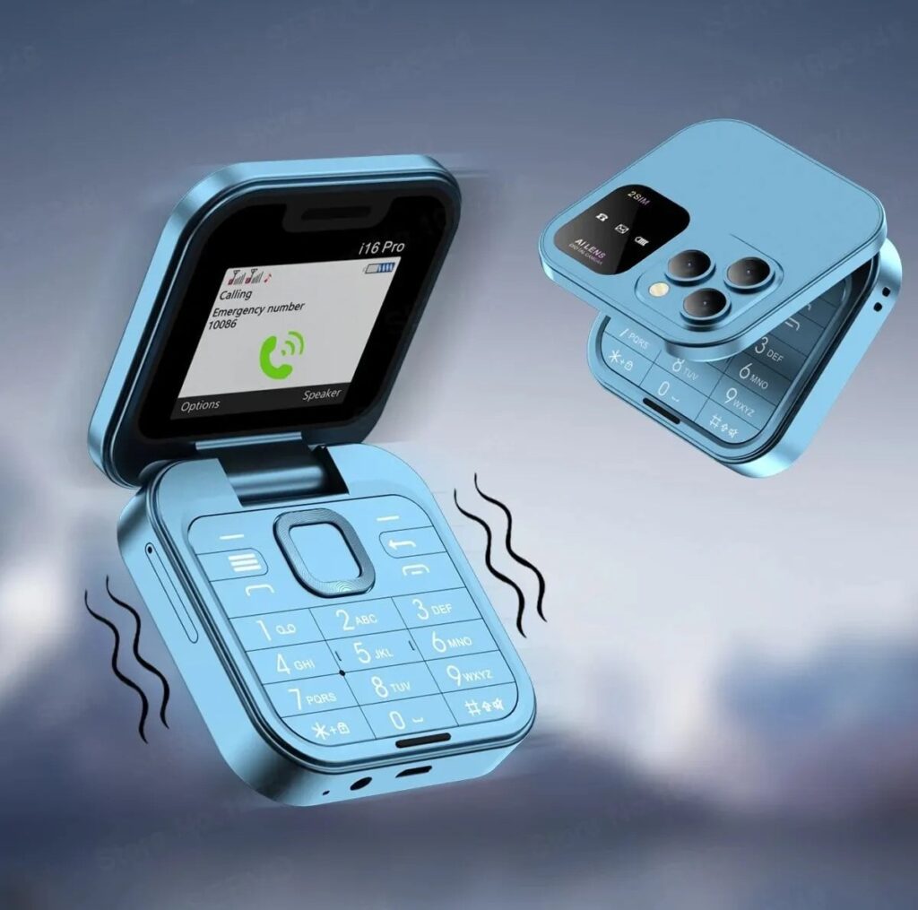 IPhone 16 Air Mini Flip Mobile Phone (16 GB Memory Card Free)