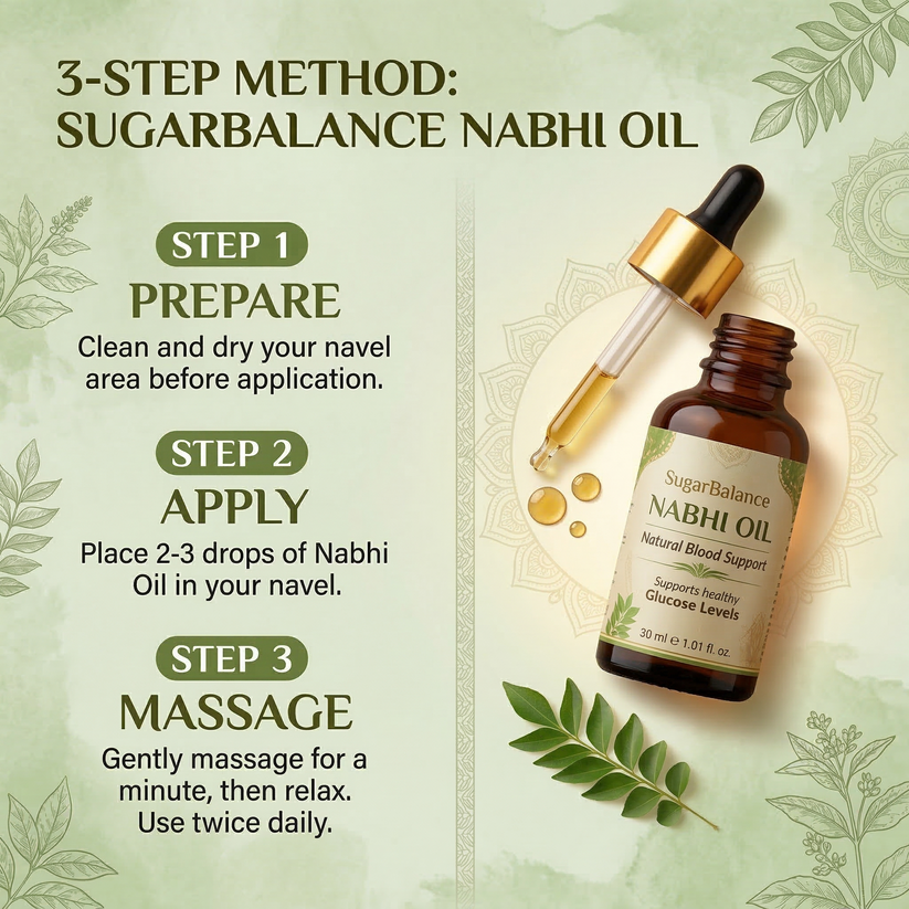 SugarBalance Nabhi Oil.(Pack Of 3) (30 ML Each)